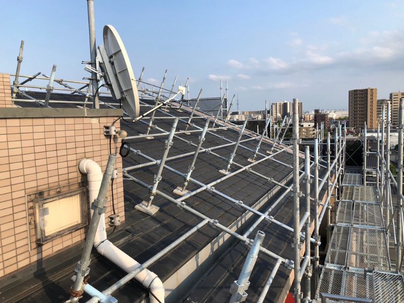 仮設工事の様子